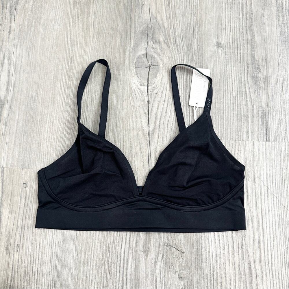 Aerie Smoothez Mesh Unlined Black Bra NWT Comfort
size small